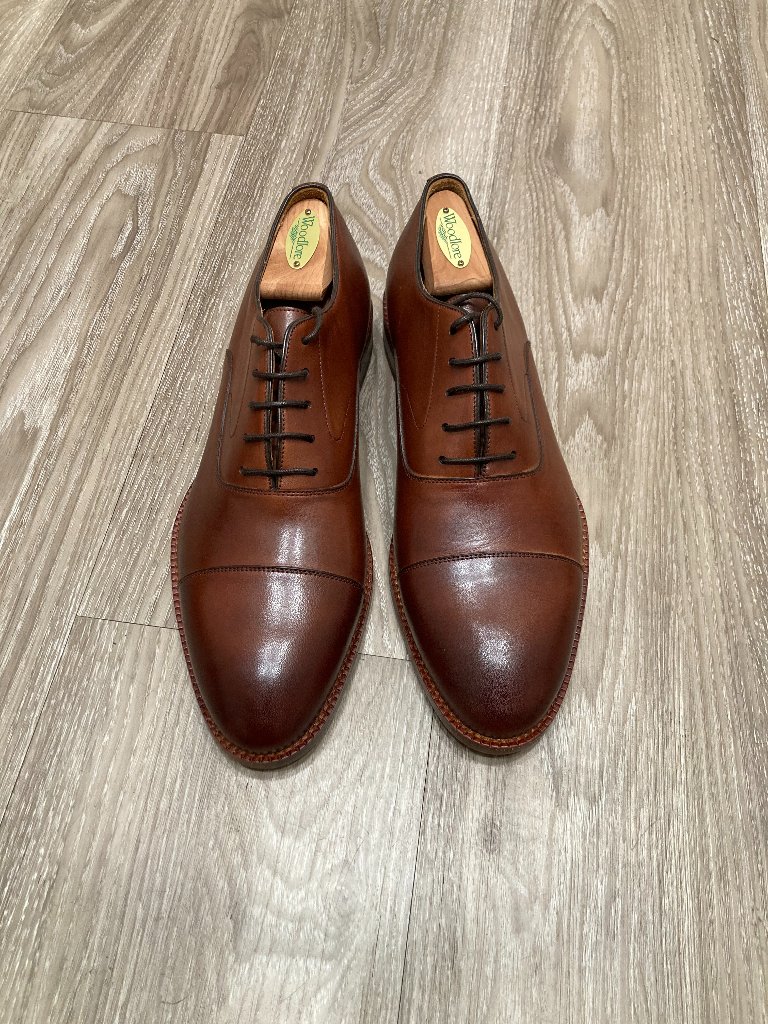 Beckett Simonon Dean Oxfords, Size 9.5, Oak